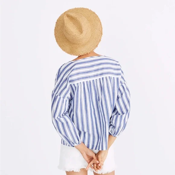 NWOT • Madewell • peasant top in shea stripe - Picture 6 of 12